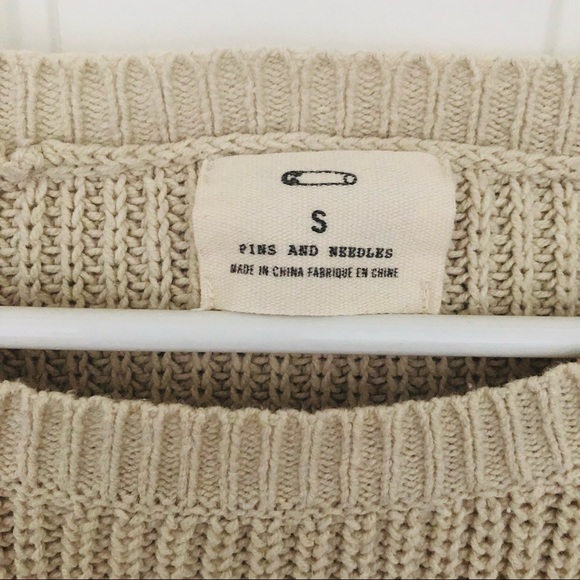 UO Pins and Needles chunky sweater with lace trim - Picture 3 of 5